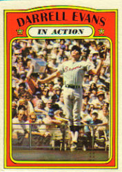 1972 Topps Baseball Cards      172     Darrell Evans IA